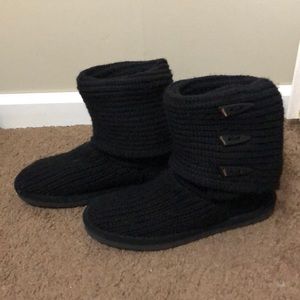 BearPaw Knitted Slipper Boots